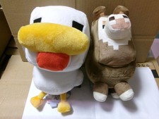 Minecraft Esponjoso Bebé Pollo y Llama Peluche Muñeca Juguete Set 20cm Z