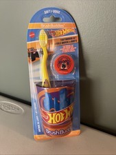 Brush Buddies Hot Wheels Toothbrush Set New