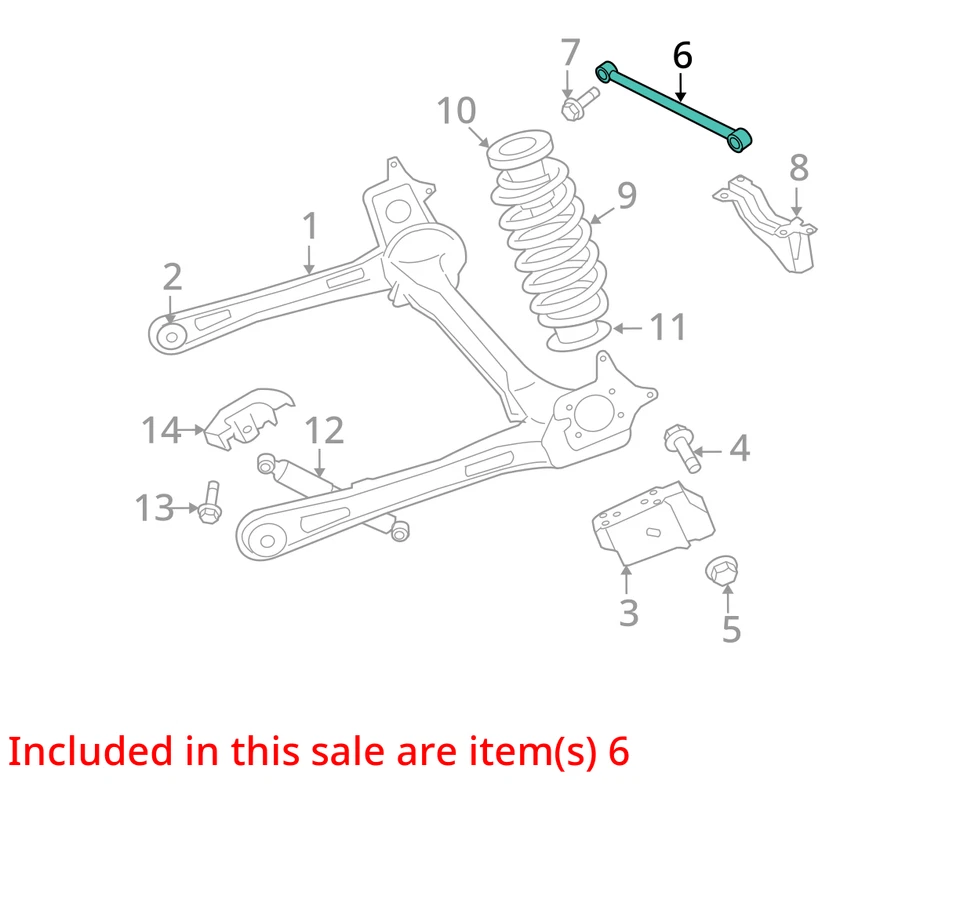 Barra estabilizadora trasera Volkswagen Routan 2011 tracción delantera fabricante de equipos originales 78 k millas - LKQ423365531 Foto 4 de 4