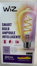 Wiz 25W Equivalent ST19 Medium Color Filament Smart LED Light Bulb 604710 Wiz