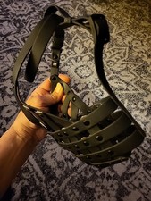 Medium, Blk, Lg. Dog Basket Muzzle. No Barking, Chewing