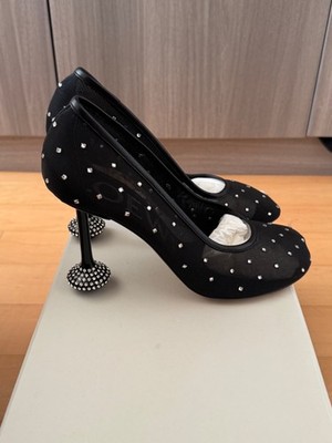 Loewe Toy Pumps, Crystal Mesh Heels, Jonathan Anderson, Holiday party heels