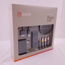 Microsoft Zune Home A/V Pack Dock Wireless Remote Cables AC Adapter New in Box