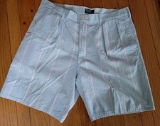 VINTAGE Polo Ralph Lauren Mens Seersucker Shorts SIZE 38 MADE IN USA