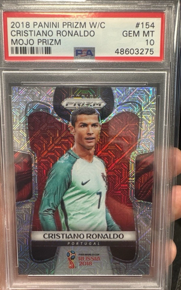 Panini 2018 Prizm World Cup Cristiano Ronaldo #154 Mojo Prizm PSA 10 - Bild 1 von 1