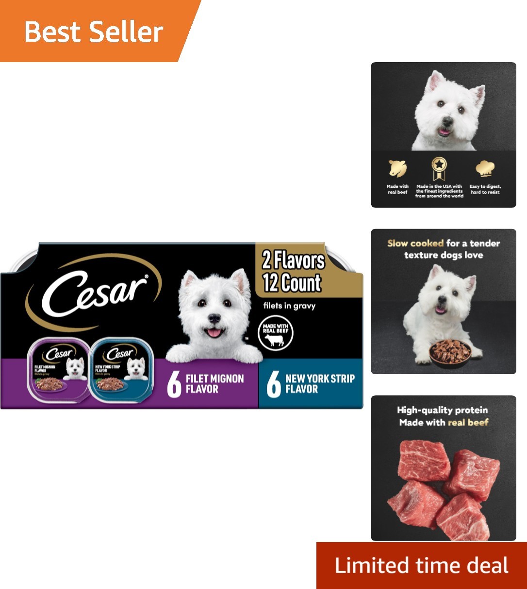 For Small Breeds - Gourmet Beef Flavors
