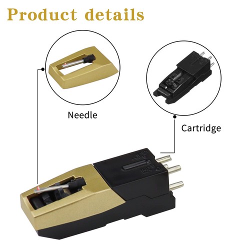 Record Player Needle, Upgraded Record Player Cartridge with Diamond Stylus fo... - Picture 3 of 7