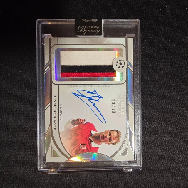2024-25 TOPPS DYNASTY DENNIS BERGKAMP SOCCER ARSENAL FC UCL AUTO /10