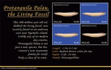 Palau 2019 - The Living Fossil - Sheet of 4 stamps - Scott #1420 - MNH