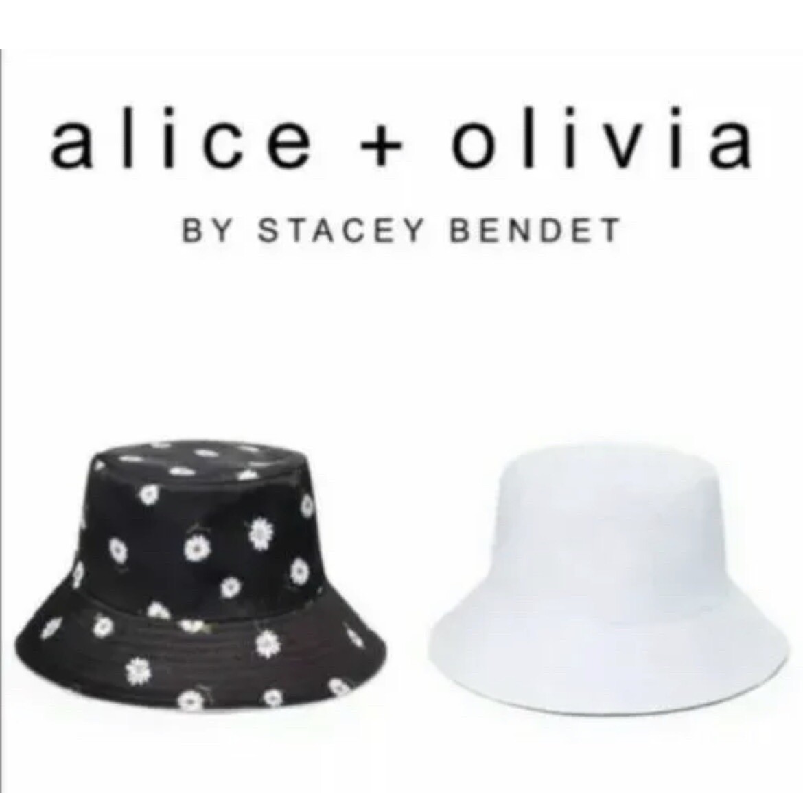 Alice + Olivia Reversible Daisy Bucket Hat Y2K 90s | eBay display picture 2