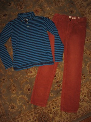 Low Price Boys J CREW CREWCUTS Blue Striped Polo Shirt Corduroy Pants Outfit Size 12 Low Price Boys J CREW CREWCUTS Blue Striped Polo Shirt Corduroy Pants Outfit Size 12