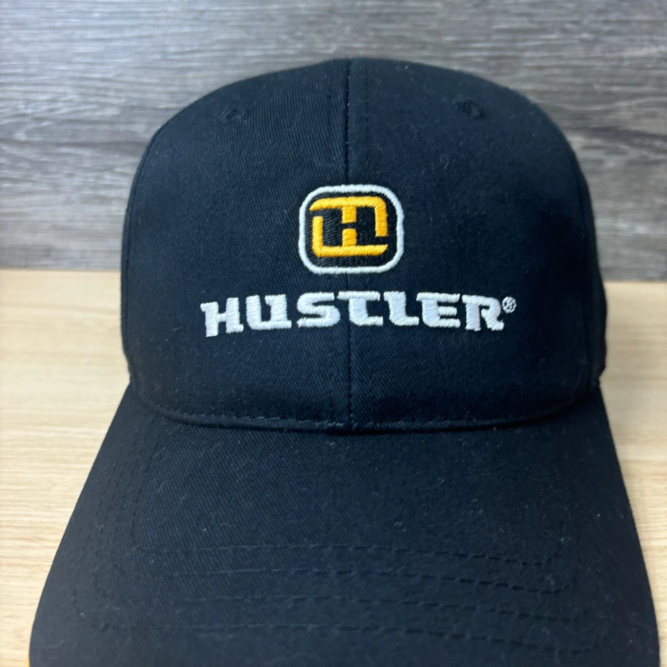 Cortador de grama Hustler chapéu alça traseira preto ajustável - Imagem 2 de 4