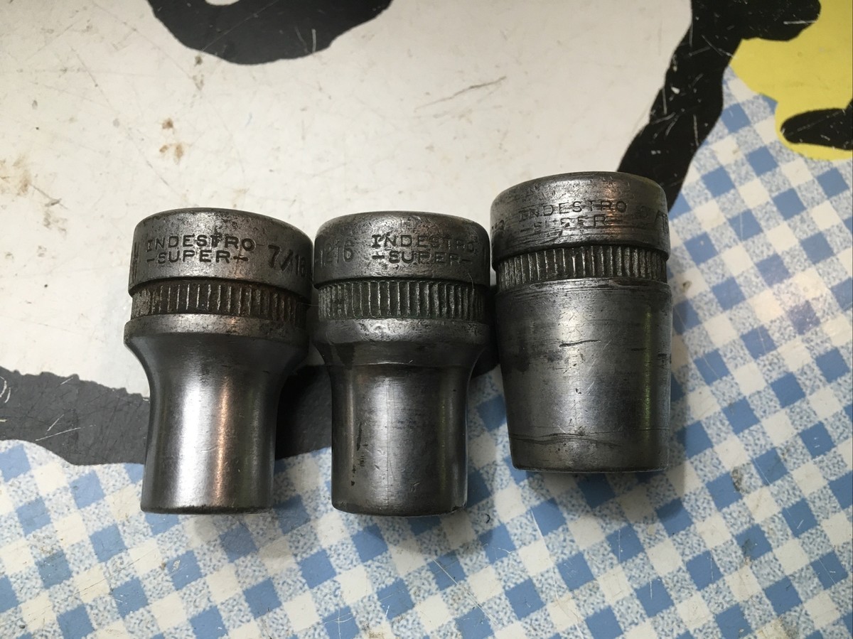 VTG Indestro Super 3 Socket Lot 12-Point 1/2