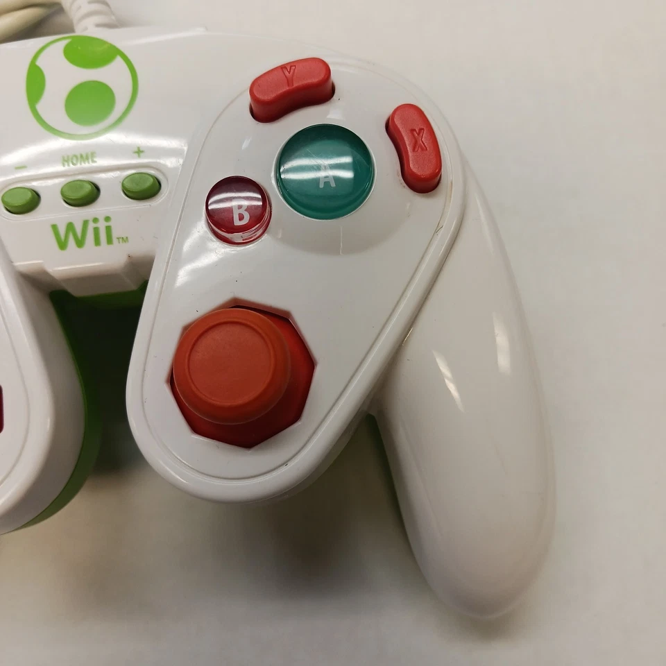 Yoshi Fight Pad Nintendo Wii Wii U controle clássico com fio layout Gamecube - Imagem 3 de 4