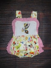 NEW Boutique Baby Girls Minnie Mouse Beach Sleeveless Ruffle Romper Jumpsuit