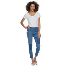 NWT:  Utopia by Hue Reworked Denim Skimmer Leggings in Stonewash  Sz: S (4-6)