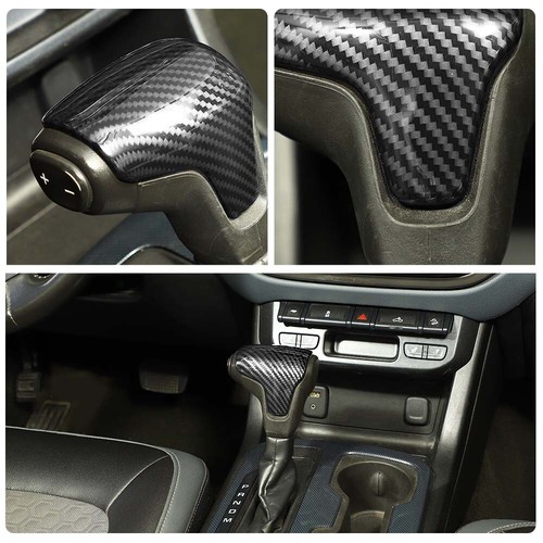 Center Interior Gear Shift Head Trim For Chevy Colorado 2014-2022 Carbon Fiber - Foto 7 di 23