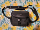 Sony HandyCam Camcorder Padded Carrying Soft Case Camera Bag Black With Strap