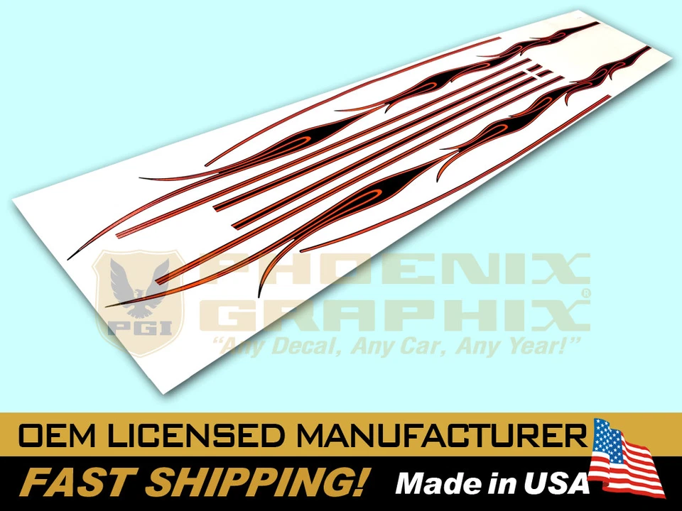 compatible con, Ford F150 2002 Harley Davidson Truck Flames Calcomanías Rayas Kit Foto 2 de 2