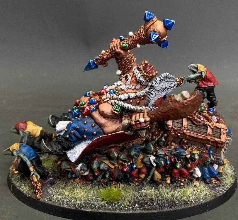Ogre Kingdoms Overtyrant Greasus Goldtooth Warhammer presale painted Miniatures - Image 3 of 4