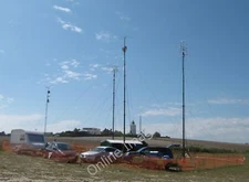 Photo 6x4 Radio Aerials in Joss Bay Car Park Broadstairs These four aeria c2011