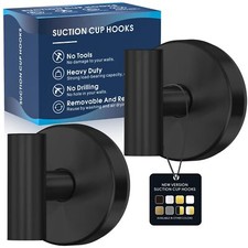 Suction Cup Hooks for Shower,Heavy Duty Shower Hooks for Inside Shower,No Drill