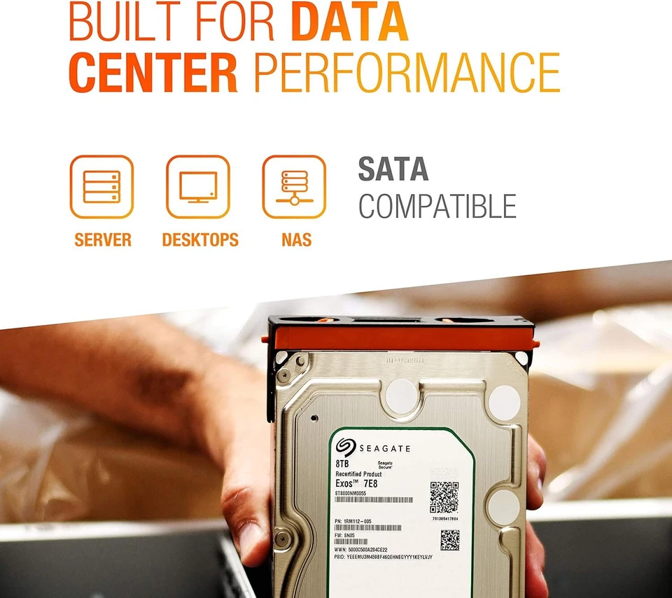 Seagate 8TB 3.5" Hard Drive ST8000NM0055 7200RPM SATA III Internal - Image 4 of 4