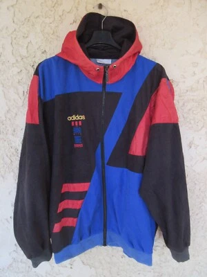 Veste à capuche ADIDAS vintage 90's Trefoil THE BRAND WITH THREE STRIPES 192 XXL - Photo 1/4