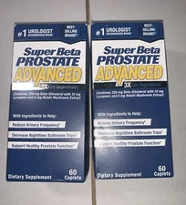 lot of (2)~NEW Vitality Super Beta Prostate Advanced 60 Caplets Exp 06/2026+.