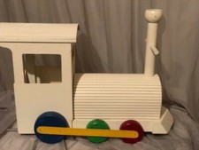 child's wooden train