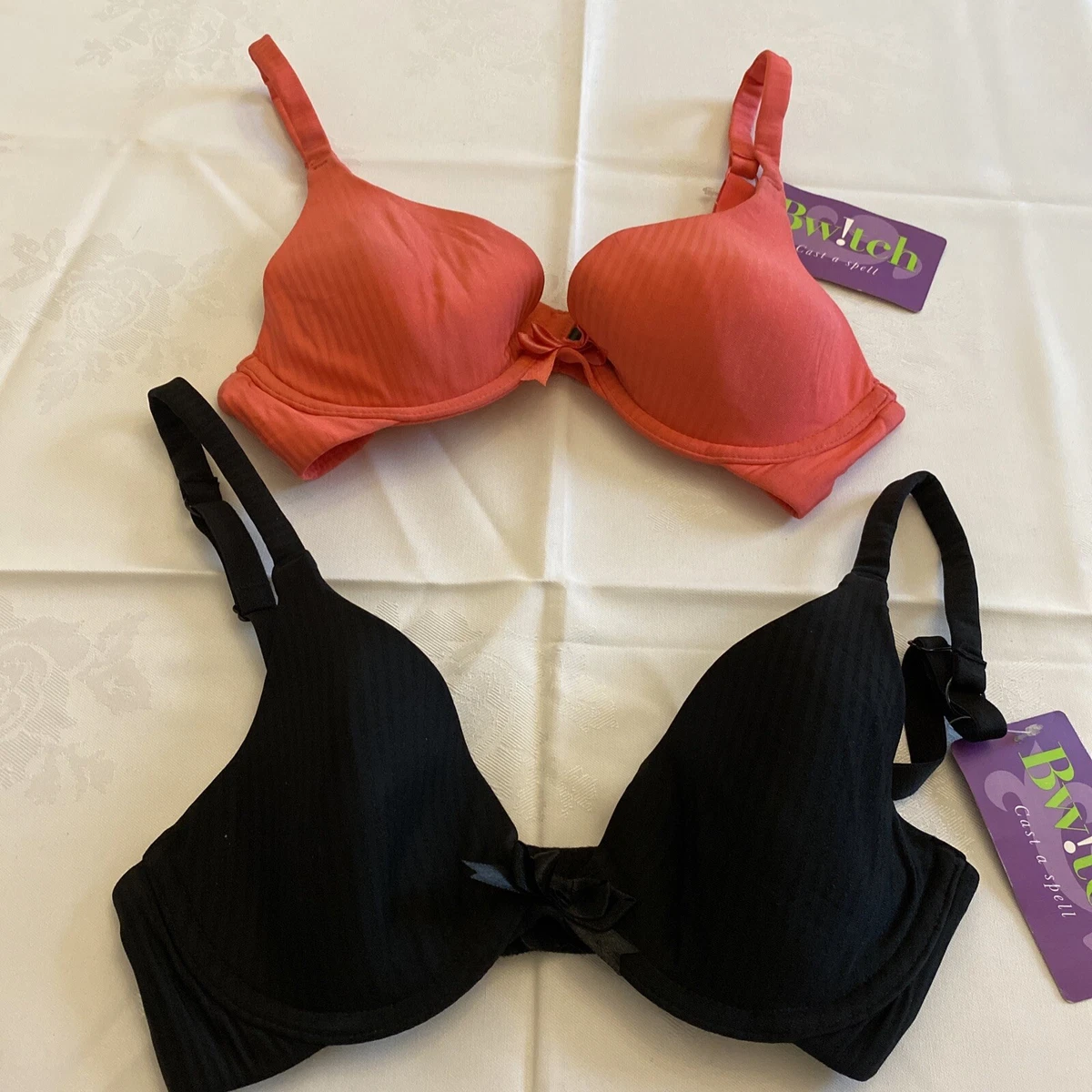 CLEARANCE SALE 2x BWITCH LADIES WOMEN'S SILKEN UNDERWIRED BRA SIZE