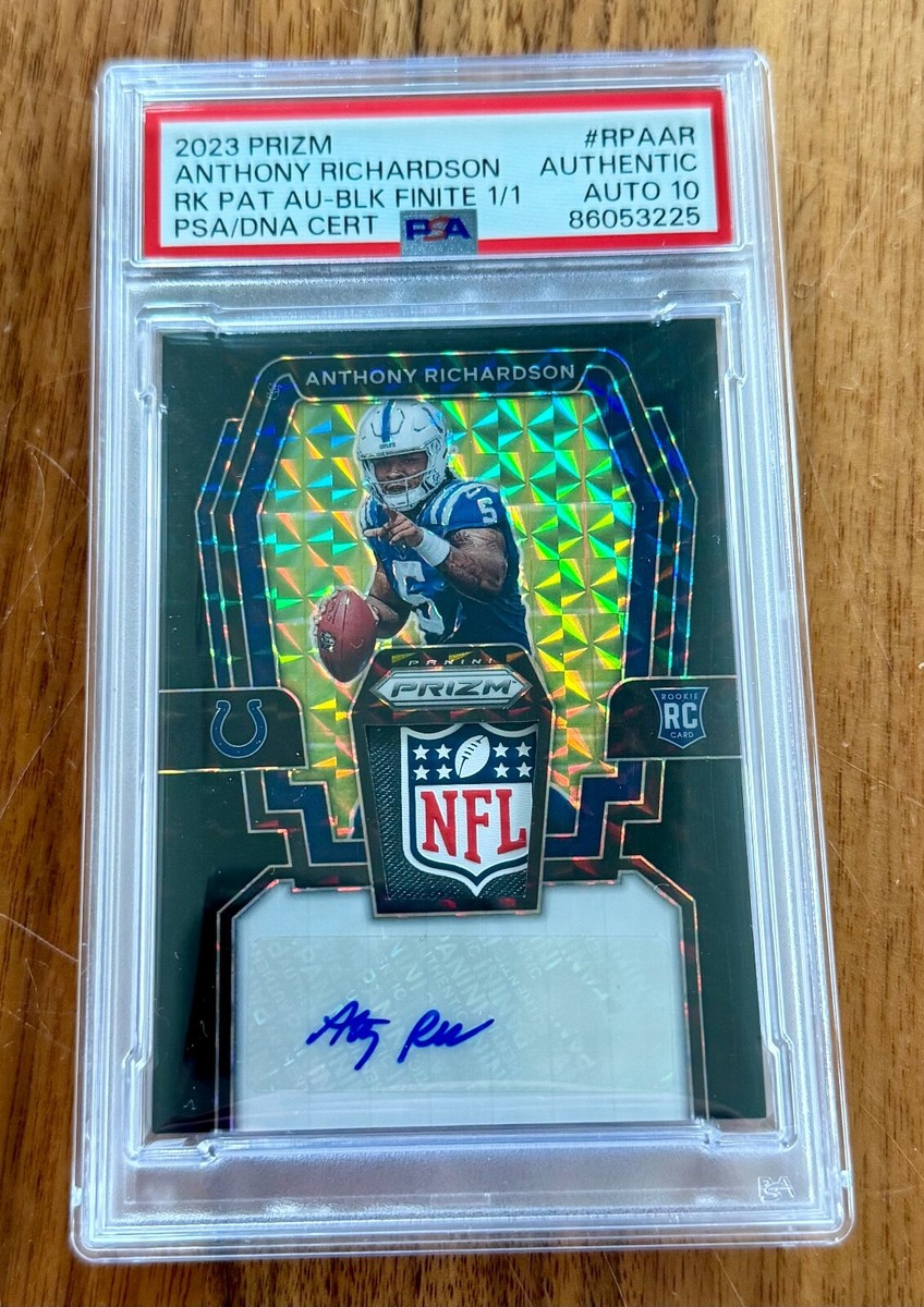 2023 Prizm Anthony Richardson TRUE Black Finite Auto 1/1 RPA