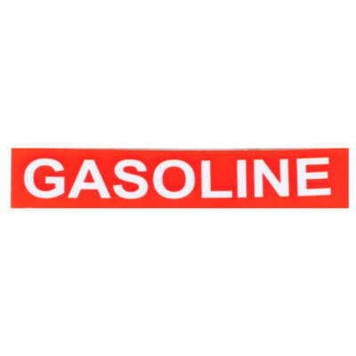 Gas Cap Decal (Gasoline); Oil Injected Scooters / Scooter Part