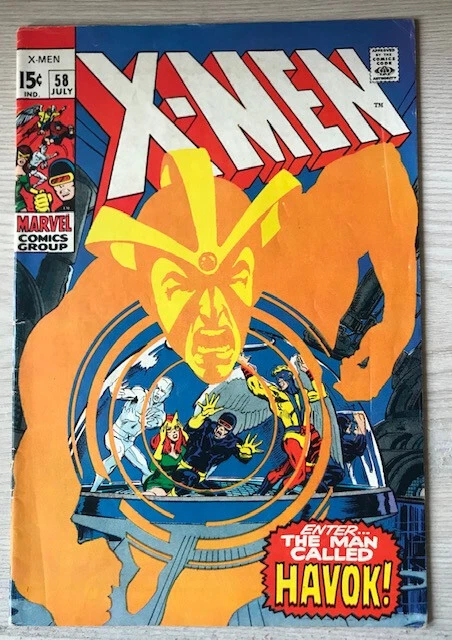 X-Men #58 Neal Adams art_Enter The Man Called Havok!_1969 | eBay