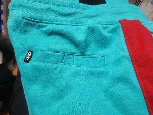 Staple Pigeon Sweatpants Size 2XL Belmont Teal Red Joggers Men’s NWT Jeff - Picture 9 of 12