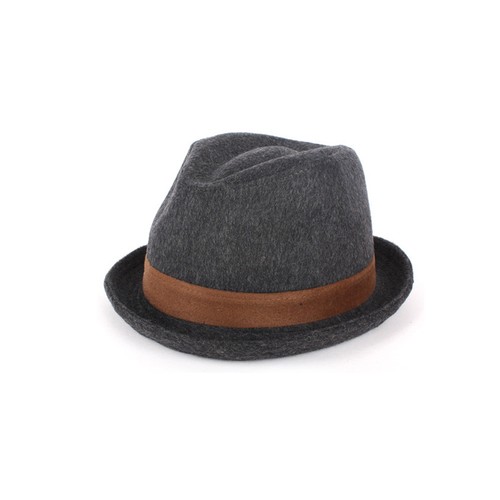 Niños Niños Niños Niñas Traje de Vestido Lana Lisa Fedora Trilby Bowler Sombreros de Hamburgo - Imagen 6 de 8