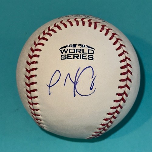 ALEX CORA (Red Sox) Signed Official 2018 WORLD SERIES Baseball Beckett (BAS)