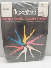 Vintage Pantyhose Flexatard Girls Dance thights Color Black Size Medium BMIX30