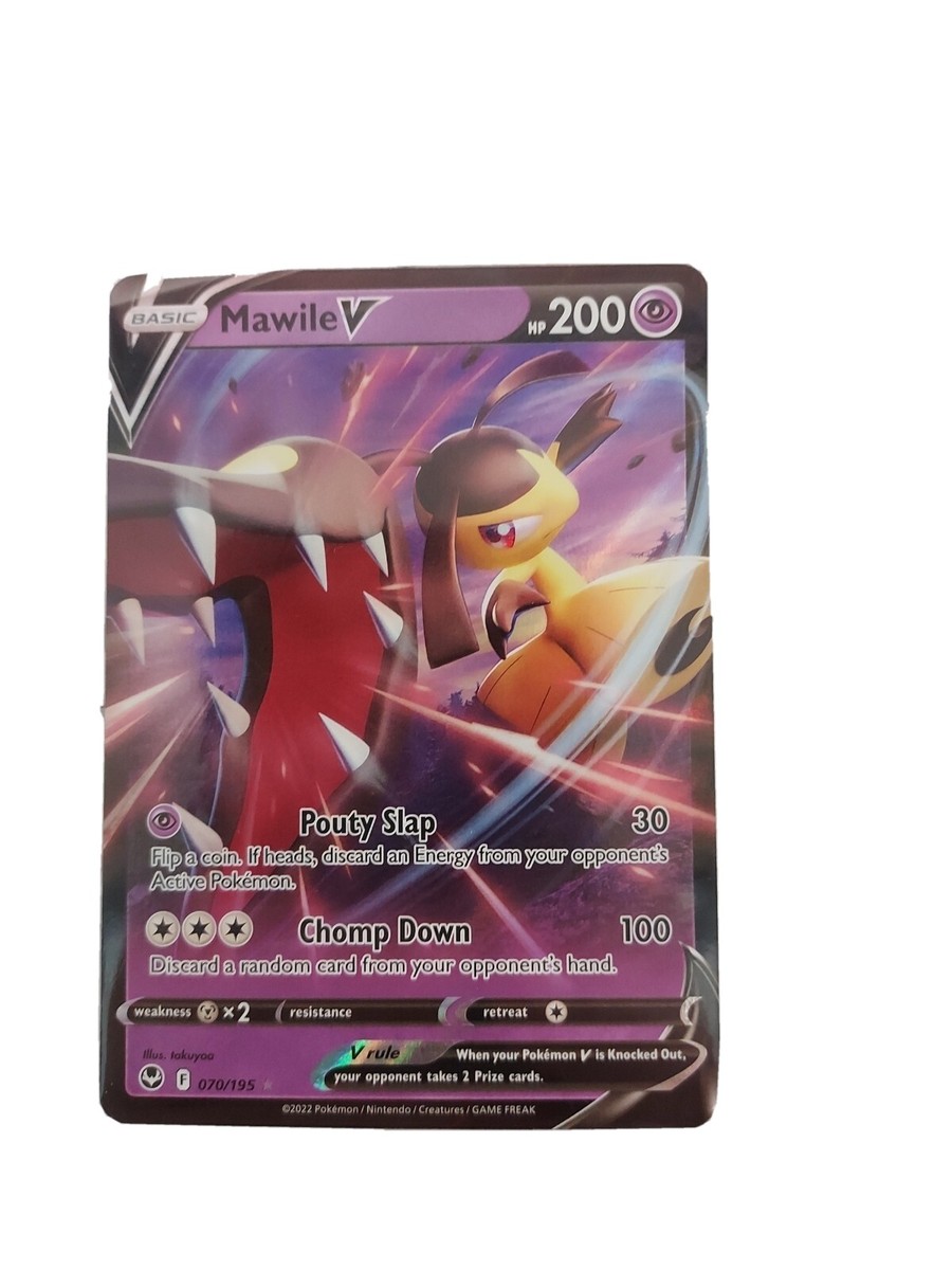 mawile v pokemon card value 178/195- Silver Tempest - Full Art - Ultra Rare 30 Retreat Cost Mawile V 70/195 - (M/NM)