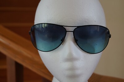 NEW TIFFANY WOMEN'S AVIATOR SUNGLASSES BLUE TINT LENS, BLACK