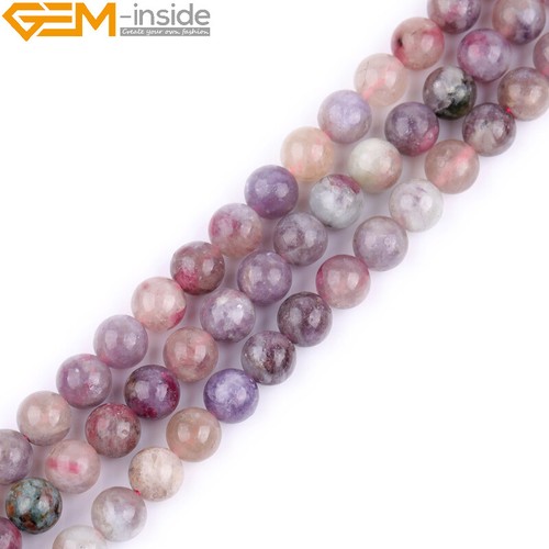 Mixed Color Natural Purple Tourmaline Gemstone Beads For Jewelry Making 15" GI - Picture 23 of 31