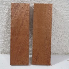 Mahogany Wood Knife Scales Figured Exotic Bookmatched Blank 5'' x 1.5'' x 5/16''
