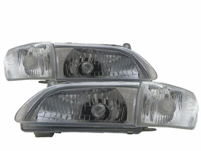 Corona PREMIO MK10 00-01 FACELIFTED 4D Crystal Headlight Chrome for TOYOTA LHD