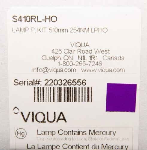 Lámpara UV de repuesto Viqua S410RL-HO sistema VH410 (genuina) 18.000h 45 W - Imagen 3 de 5
