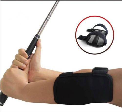Golf Straight Swing Practice Training Aid Elbow Support Brace Arm Band Trainer - Picture 2 of 11