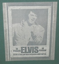 Elvis Presley In Person Printers Art Block Negative RCA Original 1970 RARE