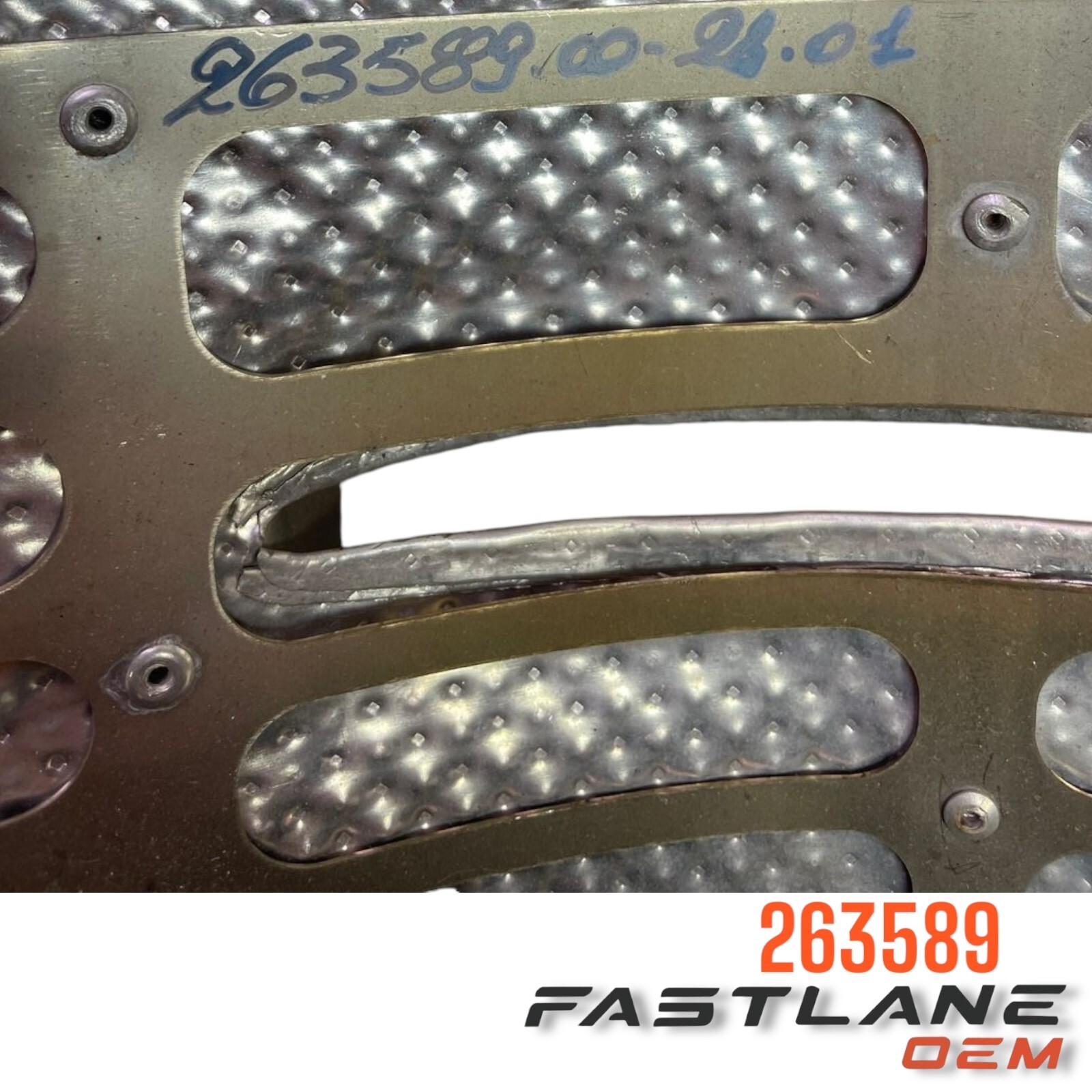 2009-2015 FERRARI 458 ITALIA LEFT CONVERTER HEAT SHIELD OEM 263589