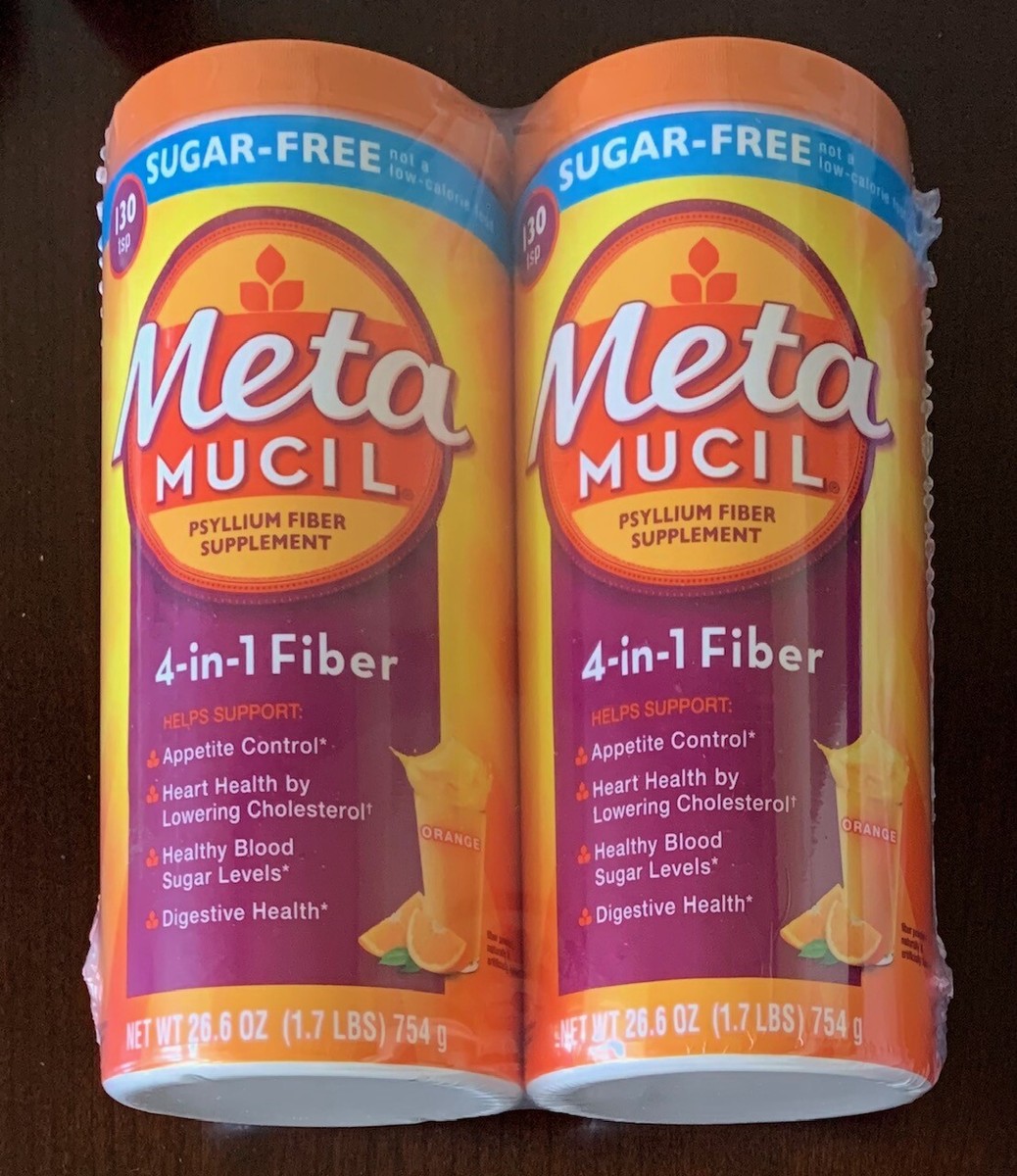 Metamucil MultiHealth 100% Natural Psyllium Fiber, Sugar Free, 260