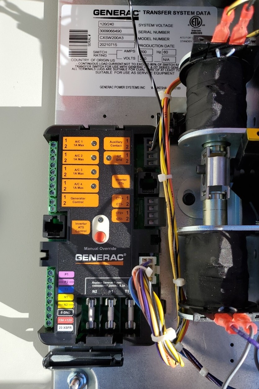 200A Automatic Transfer Switch Generac PWRcell CXSW200A3 | eBay
