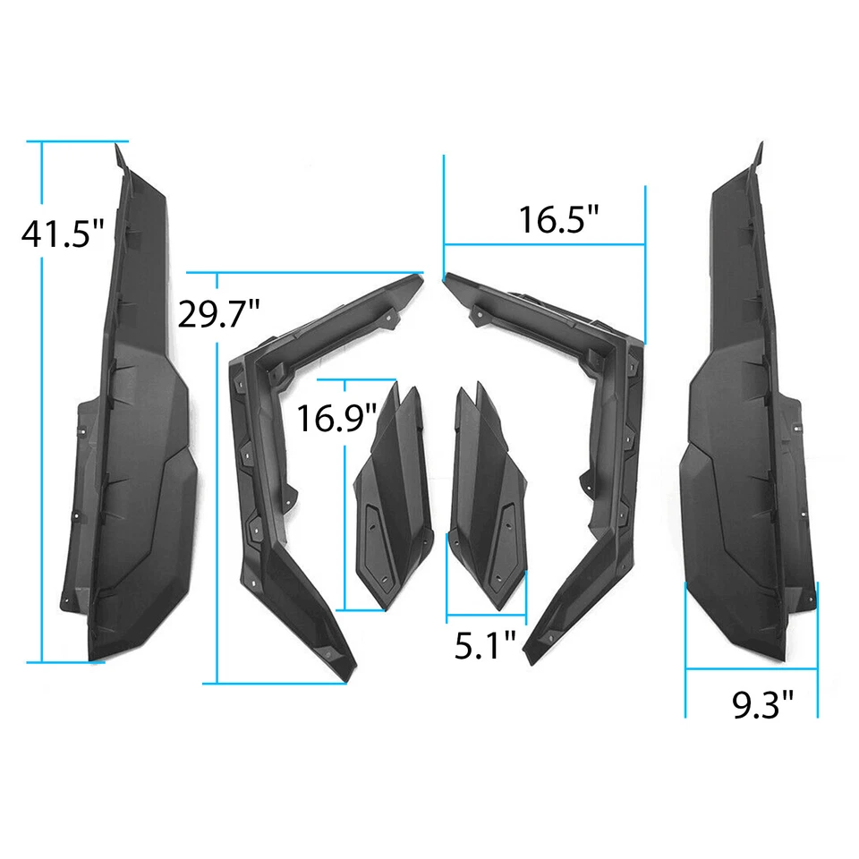 Super Extended Fender Flares For 2017-2024 Can-Am Maverick X3 /MAX #715002973 - Image 2 of 4